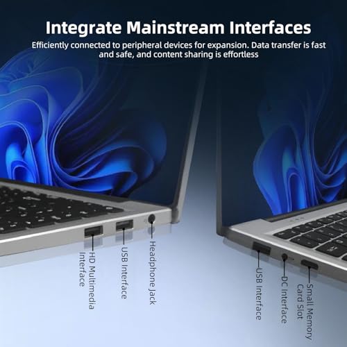SENECESLI Gaming Laptop, 16 GB DDR4 RAM 16 -Col -Laptop fingerprint do Pracy Biznesowej (256GB wtyczka UE)