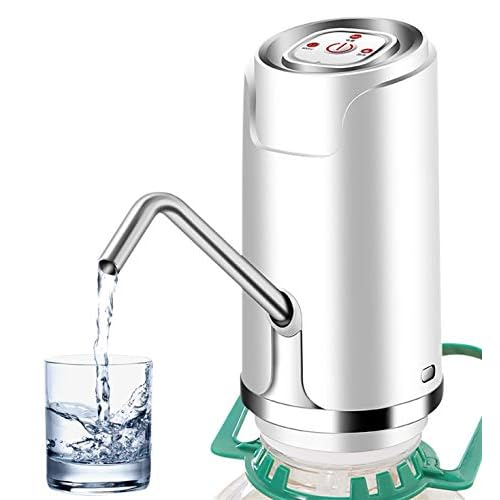 Bomba de Agua eléctrica Barreled, Bomba de Botella de Agua eléctrica, portátil con un Solo botón dispensador de la Bomba del Agua Potable para el hogar Powered USB Oficina del Hospital Escuela