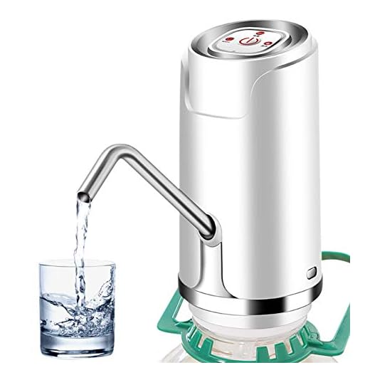 Bomba de Agua eléctrica Barreled, Bomba de Botella de Agua eléctrica, portátil con un Solo botón dispensador de la Bomba del Agua Potable para el hogar Powered USB Oficina del Hospital Escuela