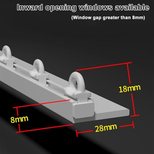 Sistema de rieles de pared sin taladrar para colgar cortinas fácilmente 4