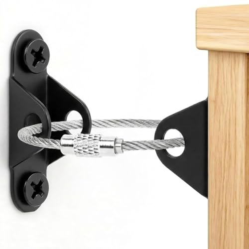 6-Pack Furniture Anchors for Baby Proofing, Anti Tip Straps Safety