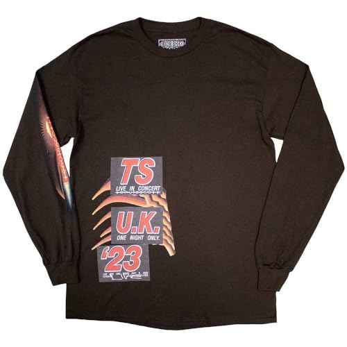 T-shirt Travis Scott marron manches longues style streetwear unisexe Londres