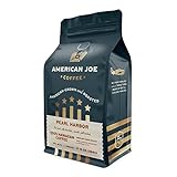 American Joe Coffee Pearl Harbor 100% US Grown Specialty Coffee Roasted in Kansas City Medium-Dark | Ground 12oz Gourmet Artisan Grade American Grown American Made Hawaiian Coffee