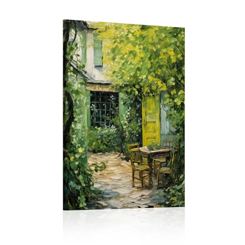 Affiche peintures de paysage de cour pour creer un jardin suspendu dans votre salon