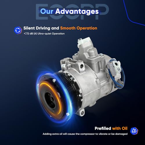 Image of ECCPP AC Compressor Fit for Lexus LS430 4.3L 2004-2006 | Fast Cooling Air Conditioning Compressor