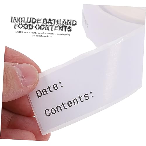 Autocollants pour marquer la date et identifier les aliments vides écrits main - 6