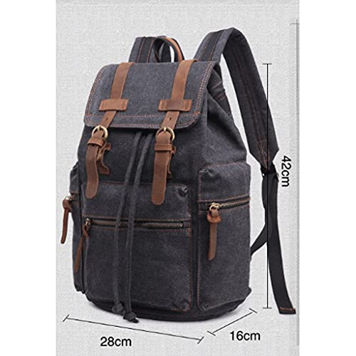 Black Backpack, Large Capacity, Retro Fashion, Strong and, You can Carry it When You go Out3