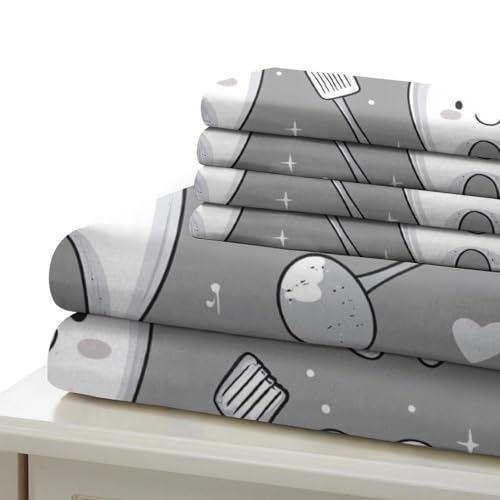 Parure de lit hypoallergénique microfibre douce contre allergies - 7