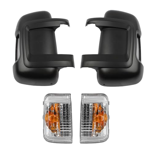 Coque de rétroviseur et clignotant gauche droite bras court noir pour Fiat Ducato Peugeot Boxer