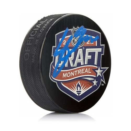 Cutter Gauthier Anaheim Ducks Autographed Hockey 2022 Draft Puck