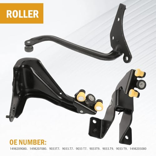 Kit de ruedas para puerta corredera de coche Citroën Jumpy 2 9033T7 rodillo guía lateral 2010 5