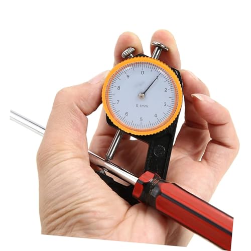 Calibrador de Espesor de Cabeza Plana de Acero CHILDWEET para Medición Precisa de Joyería, Papel, Película, Alambre, Cuero y Metal, Rango 0-10 mm miniatura 7
