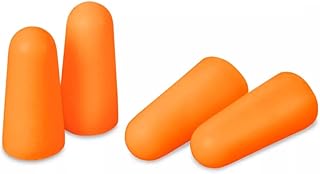 AmeriCan Goods Soft Foam Earplugs for Noise Canceling Plugs for Sleep Travel Work Shooting Orange Ear Protection Earplug Rolls (5Pair)