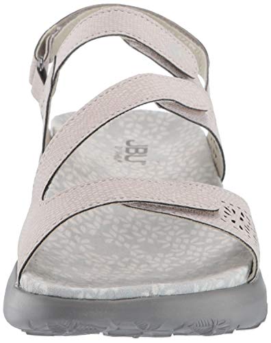JBU by Jambu Sandália feminina lisa de ervilha doce, Light Grey, 6