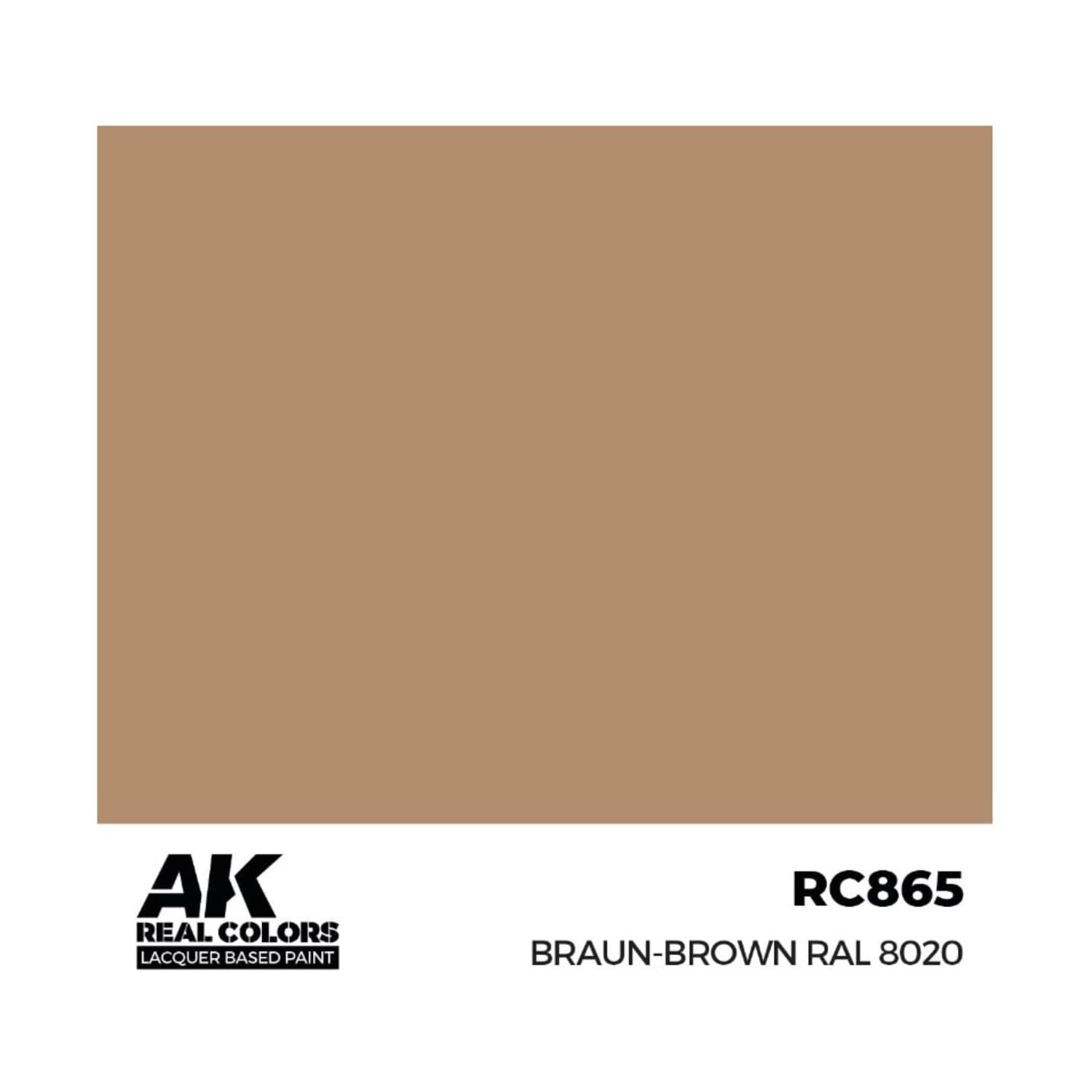 Ak Interactive Brown Ak Real Colors Rc865 Braun- Ral 8020 (17Ml) (Old Rc069)