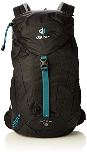 Deuter Unisex-Adult AC Lite 18 Rucksack, Black, 54 x 30 x 18 cm, 18 L