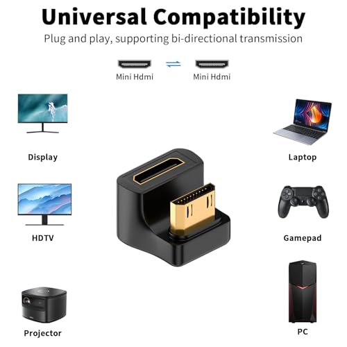Adaptador Mini HDMI Duttek 8K U Shape 48Gbps 1 Pack miniatura 4