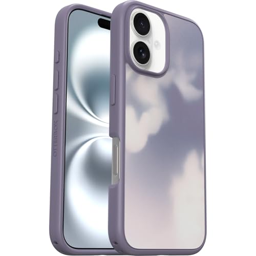 Image of OtterBox iPhone 16 Symmetry Series Case - Winter Window (Purple) - Ultra-Thin, Sleek iPhone Case, iPhone Case with Cloud Design