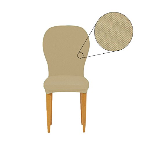 Biancaluna Coppia Copri seggiola Genius 4D coprisedia con Imbottitura L720 Panna