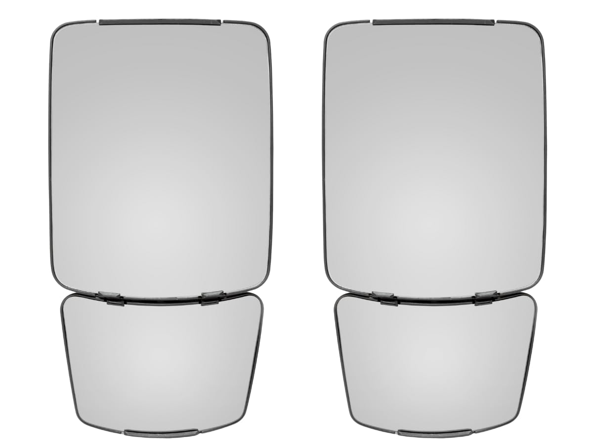 Matel Service Espejo retrovisor convexo ACV0805960 G304810150020, homologado E20, apto para New Holland T4 T5, Case IH Farmall LUXXUM, Steyr Compacto, Ø17 mm, 435 x 223 mm