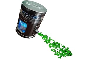 YADDA Automatic Electric Herb Spice Dispenser with LED Lighting