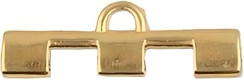 Miniatura 3 de 2 pares de cuentas TILA para finalizar. Elementos de metal de platillo Tila de calidad chapados en oro de 24 quilates Soros III. Funciona con