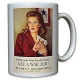 Get a era Job. Donne lavoro US United States Army usa WK 2 WW II Poster pubblicità Poster promozionale – Tazza di caffè tazza # 11479