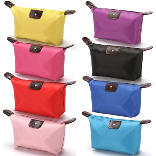Bolsas de cosm&eacute;ticos, bolsas de higiene para mulheres, pacote com 8 bolsas organizadoras de artigos...