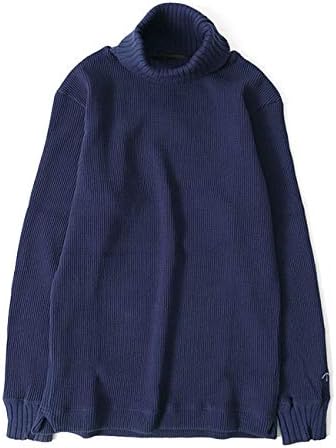 Amazon Co Jp Nigel Cabourn ナイジェルケーボン タートルネック ビッグワッフル トレーナー ハイネック スウェット メンズ 50 Blue 0 服 ファッション小物