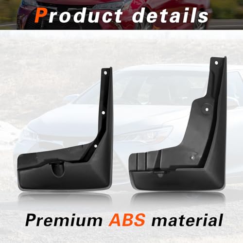 Image of 2015 Camry Mud Flaps Mud Guards Compatible with Toyota Camry 2015-2017 Splash Guard No Drilling Required All Weather Mudflaps(Set of 4)