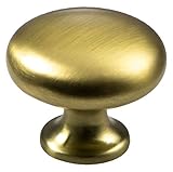 Gedotec Design - Pomo para muebles, estilo vintage para cajones - H10303 - Tirador para muebles antiguo redondo - Diámetro 31 mm - 1 pieza - Dorado