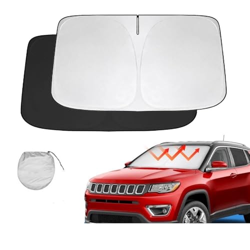 Protection pare-brise Jeep Compass écran isolant pliable premium - 2