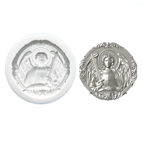 プレミアムシリコーンエンジェルペンダント金型ケーキトッパー手作り石鹸とクリエイティブベーキングアクセサリーエンボスエンジェルケーキ型