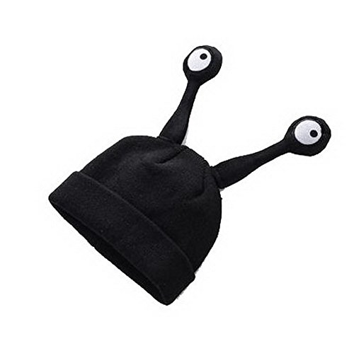 Crazy Cart Insect Hat Two Antennae Cartoon Cap Knit Hat Black for Ages 1-7 Kid Crazy Cart Insect Hat Two Antennae Cartoon Cap Knit Hat Black for Ages 1-7 Kid