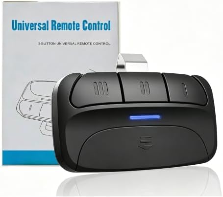 Universal Garage Door Remote, Replacement for Liftmaster Chamberlain 371LM, 373LM, 375LM, 375UT, 971LM, 973LM, 893MAX, KLIK1U (1, Purple/Yellow/Red/Orange/Green Learn Button/DIP Switch)
