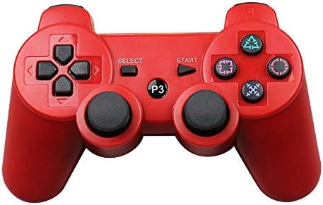 PengShi for Sony PS3 Wireless Bluetooth Controller Gamepad Controller for Playstation 3 Dual Shock Dualshock Joystick Game Controller red