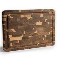 NAMTURE Hackblock Classic – Extra Dick 4 cm – Akazienholz Stirnholz Schneidebrett 45 x 30 cm – Premium Ölbehandlung – Saftrille, Griffmulden, Antirutsch-Füße – in edler Geschenkbox – Ansicht 1