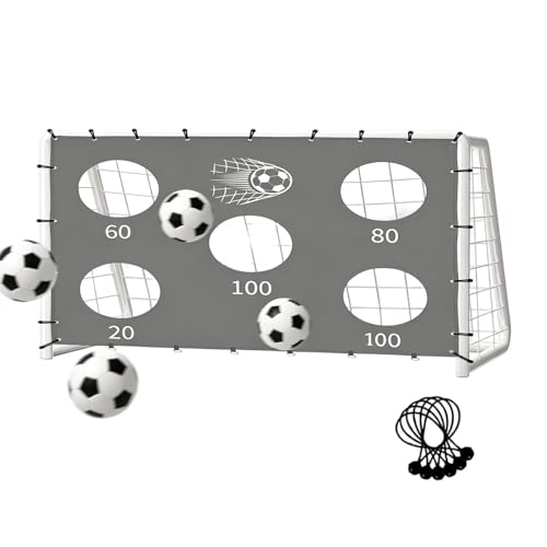 Genérico Red de Tiro de Fútbol,Equipo Entrenamiento Plegable,Tela de Precisión para Portería de Fútbol - para Ejercicio Competición Precisión Jóvenes Principiantes Jugadores