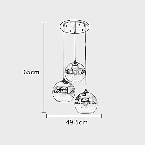 Suspension salon moderne dorée E27 lustre réglable pour chambre - 6
