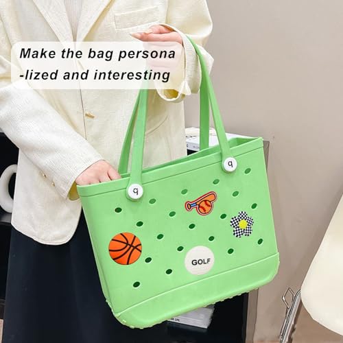 Image of Lckaey Rubber Beach Bag Accessories-PVC Rubber Totes organizer Sport Charms- for Purse Bogg Inserts