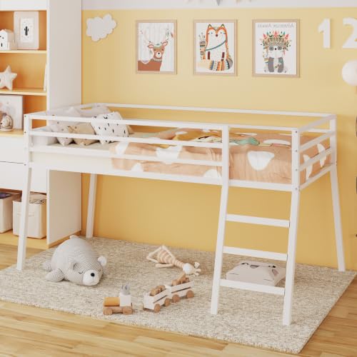 Lutown-Teen Twin Loft Bed for Space Saving