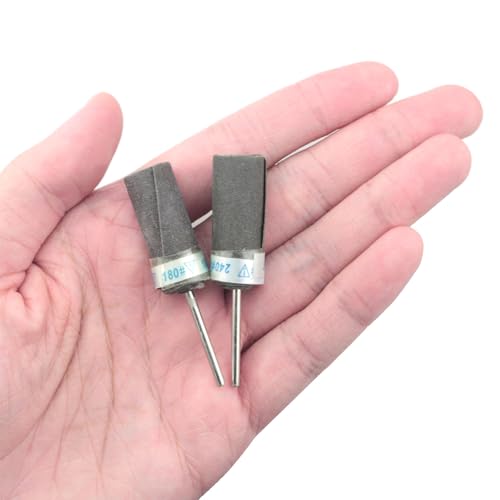 CHENJIN 10 peças Moedor de lixa de haste de 2,35 mm (10 tamanhos variados) haste de lixa de jade ága