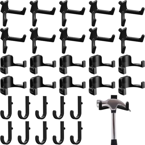 Qiyaz 30 Pcs Storage Shed Tool Hooks Shed Accessories Compatible