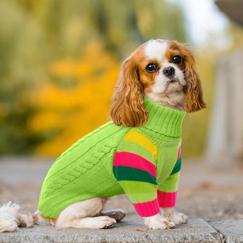 Image of Extra Large Dog Sweater, Turtleneck Pullover with Sleeve, 5XL