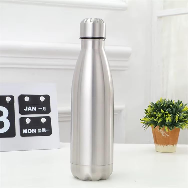 Image of Aider Stainless Steel Insulated 24 Hours Hot or Cold Bottle Flask, 750 ml, Silver
