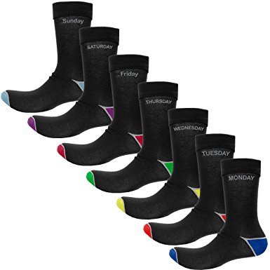 Calzini da uomo con tacco e punta a contrasto