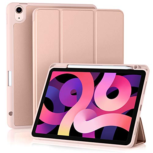 Image of Akkerds for iPad Air 11 Inch Case M4 /M3 /M2, Air 5th /4th Gen 10.9, Rosepink
