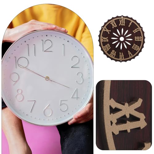Esfera de reloj de cuco elegante diseño vintage marrón plástico alta resistencia 8