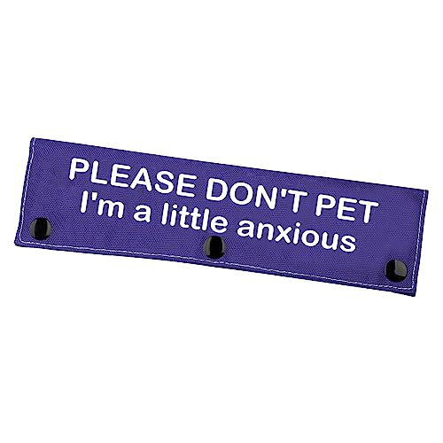 Zuo Bao Dog Leash Sleeve Please Don't Pet I'm A Little Anxious (Little Anxious) - 22cm x 6cm
