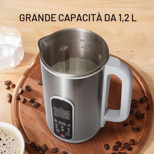Produttore di Latte di Noci - Produttore di Latte di Soia da 1,2L con 20 Lame, Timer 24 Ore e Funzione di Auto-Pulizia per Latte di Avena e Soia Fatto in Casa